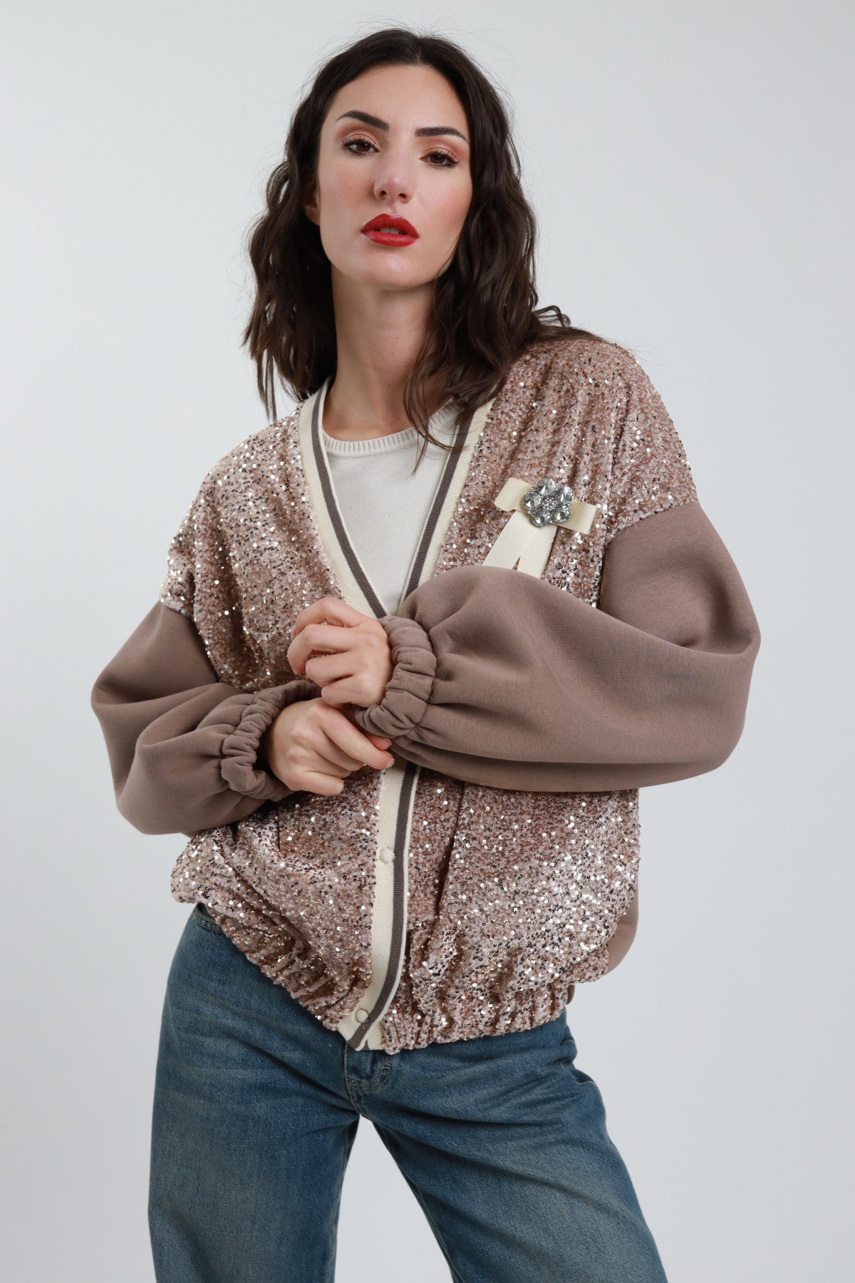 Bomber Paillettes SUSY MIX